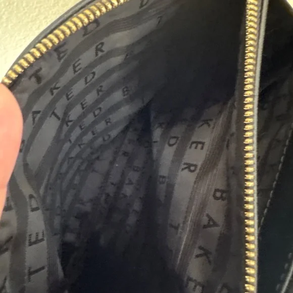 Ted Baker London black leather shoulder hand bag - Picture 11 of 12